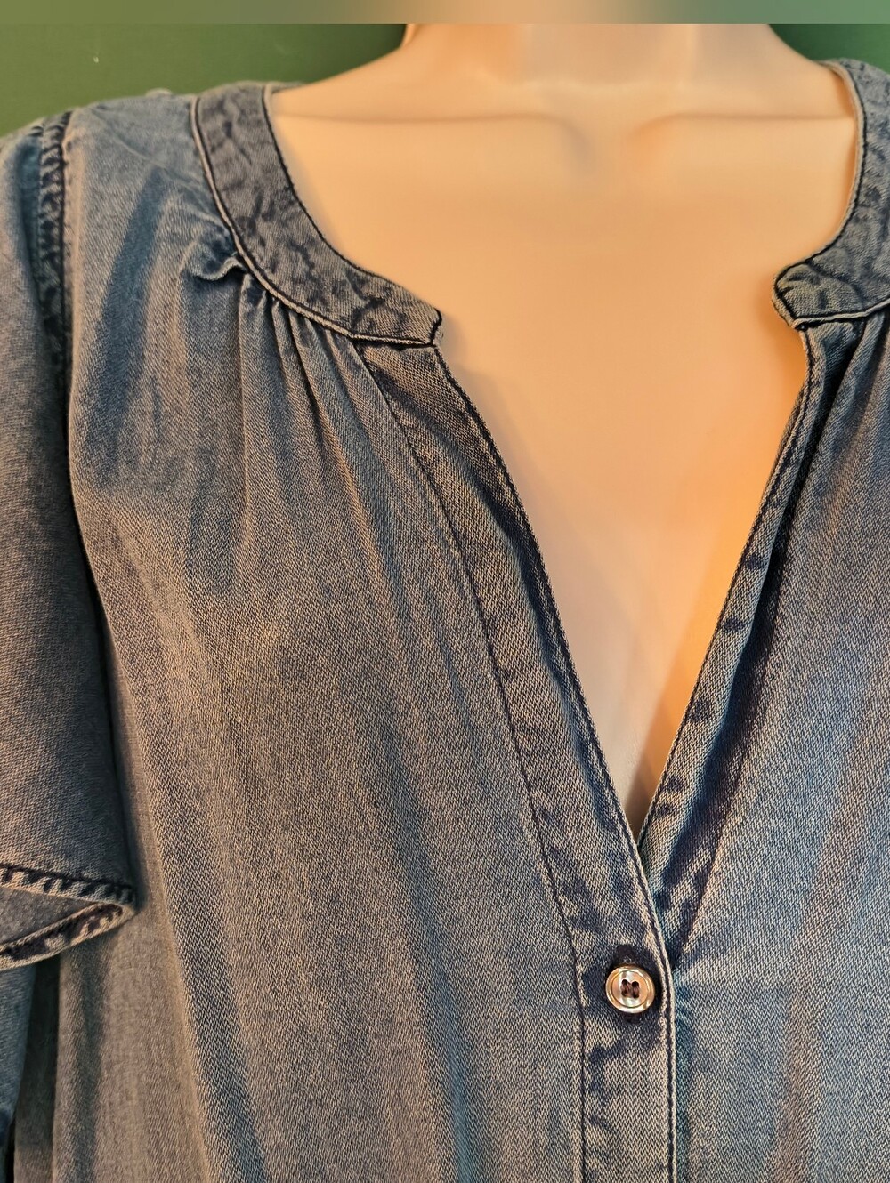 Michael Stars Blue Jean Romper Size L - Picture 3 of 6
